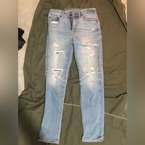 American Eagle Ripped flexible skinny jeans (size 29x30)